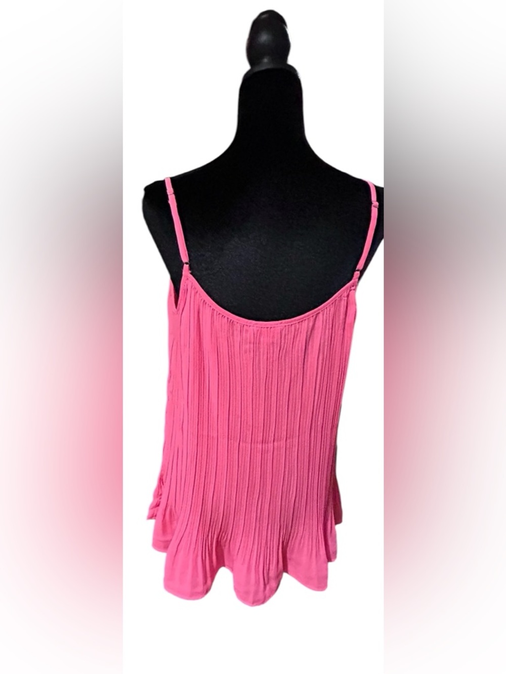 BiBi Pink Lace-Trim Cami Top - NWOT Size Large - Picture 5 of 8